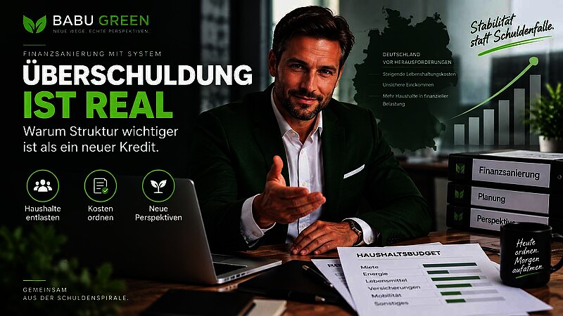 BABU GREEN seriös oder unseriös – Überschuldung in Deutschland: Struktur statt neuer Kredite