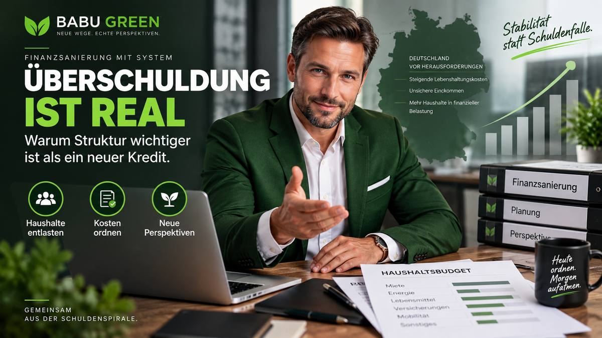 BABU GREEN seriös oder unseriös – Überschuldung in Deutschland: Struktur statt neuer Kredite